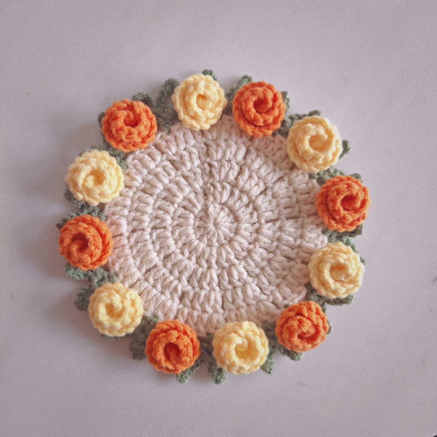 Flowers Soft Decorative Coasters