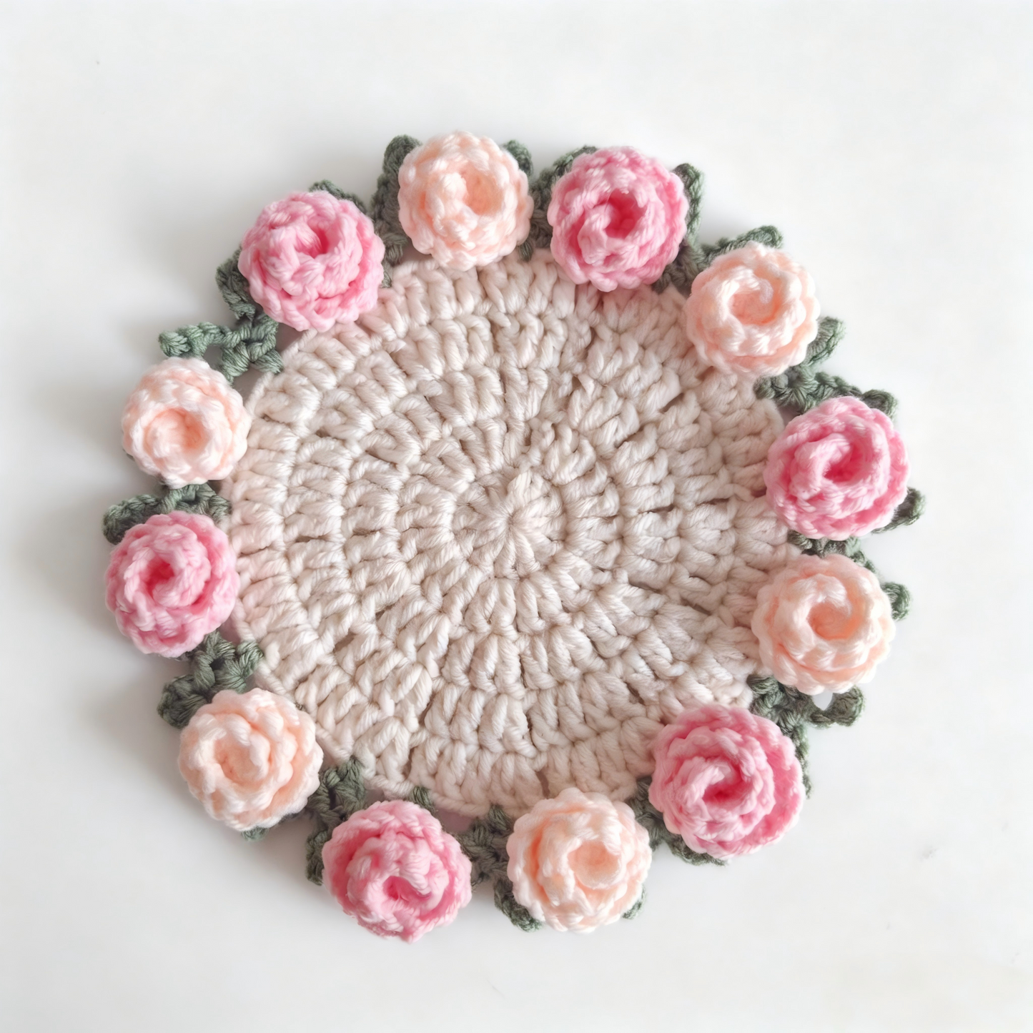 Flowers Soft Decorative Coasters